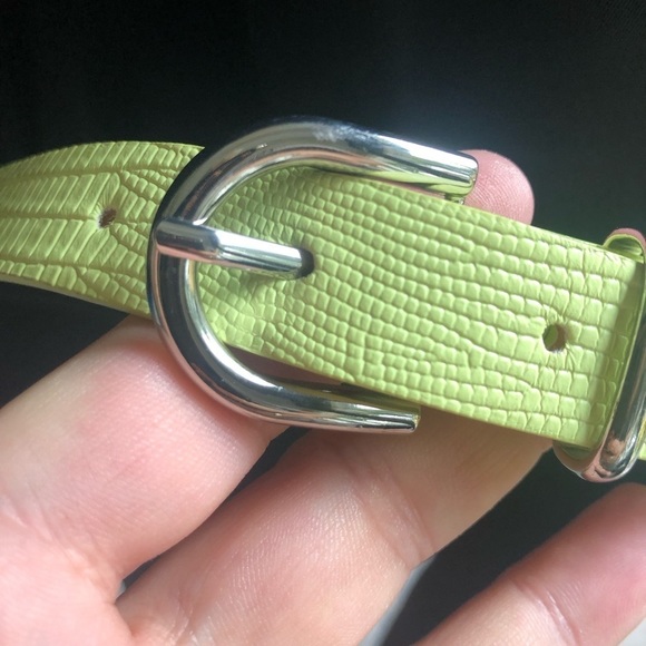 TED BAKER LONDON Ariyell Jumpsuit Shorts Romper w/Lime Green Belt, Lined - Picture 6 of 12